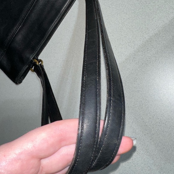 Vintage Coach Tribeca Shopper Handbag Black 9098 - Picture 7 of 10